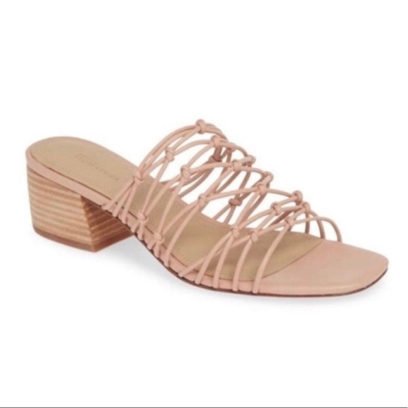 Nordstrom "Leandra" Knotted Slide sandal 8 women’s pink blush - Picture 1 of 8